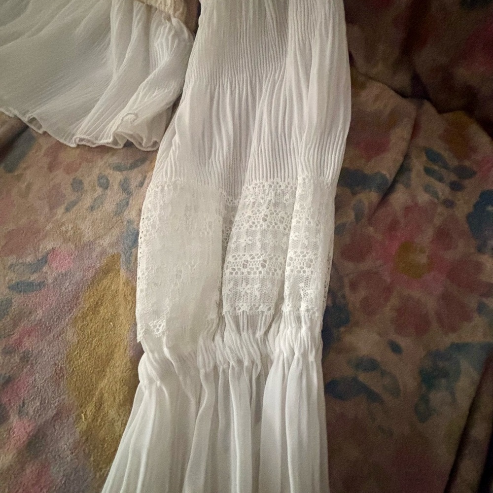 Anthropologie Cream and White Blouse - Picture 6 of 7